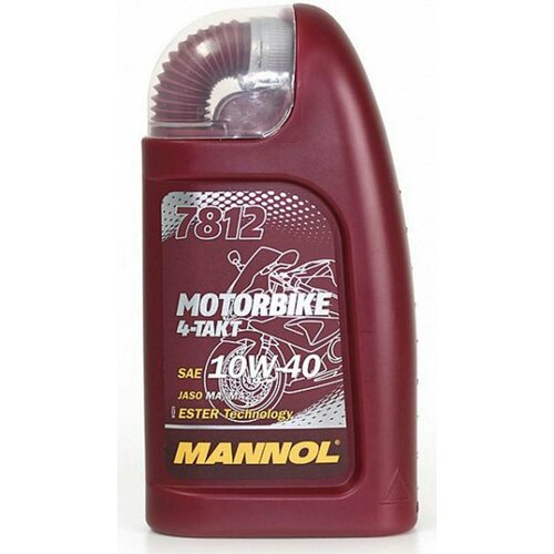 MANNOL 1962 Масло моторное MANNOL MOTORBIKE 10W-40 синтетическое 1 л 1962
