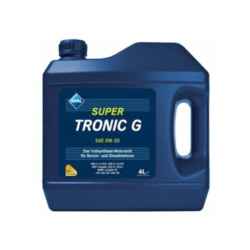Синтетическое моторное масло ARAL Super Tronic G SAE 0W-30, 4 л