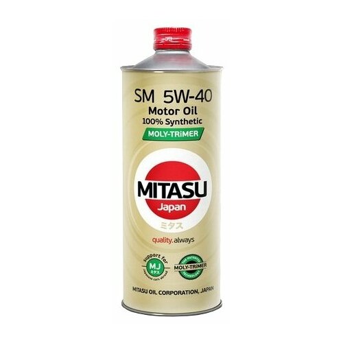Синтетическое моторное масло Mitasu MJ-M12 Moly-Trimer SM 5W-40, 4 л
