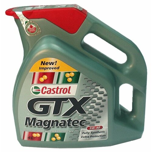 Синтетическое моторное масло Castrol GTX Magnatec 5W-40, 4 л