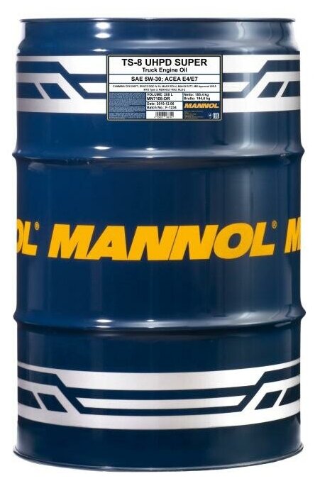 Mannol TS-8 Super Uhpd 5W30 20 л. Синтетическое моторное масло 5W-30 1260