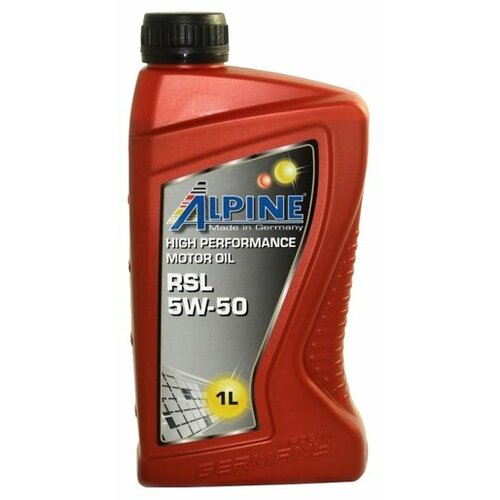 Синтетическое моторное масло ALPINE RSL 5W-50, 1 л