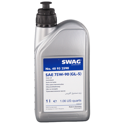 SWAG 40932590 Масло трансмиссионное 1l полусинтетика 75W90 GL5 40932590