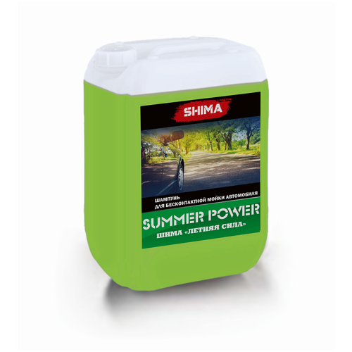 SHIMA SUMMER POWER среднещелочной автошампунь с высоким пенообразованием 5л (Объем:5л)