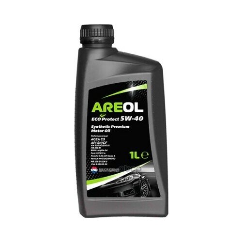 AREOL Areol Eco Protect 5W40 (1L)_Масло Моторное! Синтacea C3, Api Sn/Cf, Vw 505.00/505.01, Mb 229.51