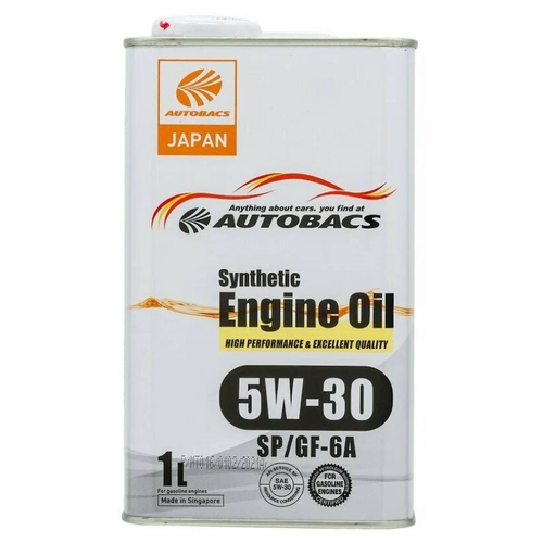 Масло моторное Autobacs 5/30 Synthetic, синтетическое, Sp/gf-6, 1 л, A00032427 7984827 .
