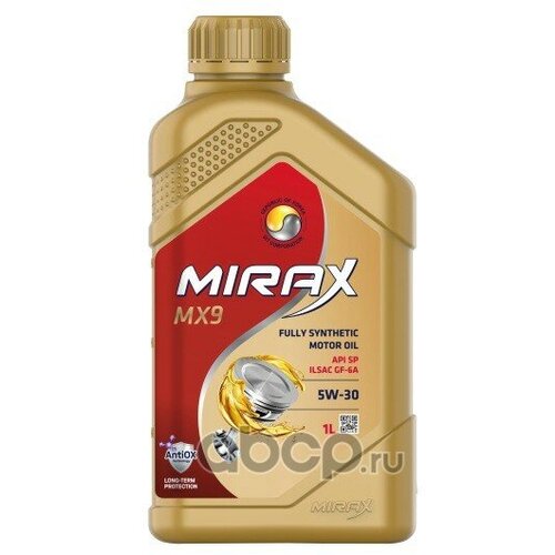 Масло моторное MIRAX MX9 SAE 5W-30 API SP, ILSAC GF 6A 1л 607028