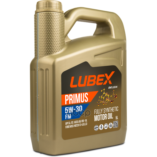 LUBEX L03413150405 Масло моторное PRIMUS FM 5W-30 CF/SL A5/B5 (5л)