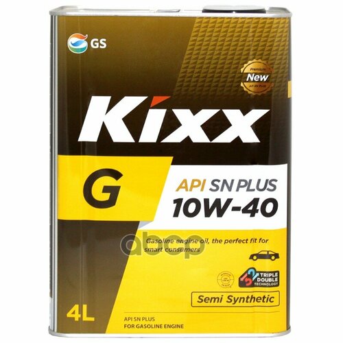 Kixx Масло Моторное Kixx G1 Plus Sn 10W-40 Полусинтетическое 4 Л L210944tr1