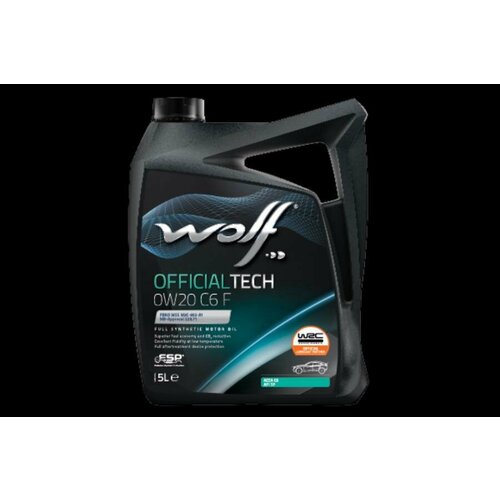 WOLF OIL 1048795 Масло моторное OFFICIALTECH 0W20 C6 F 5L