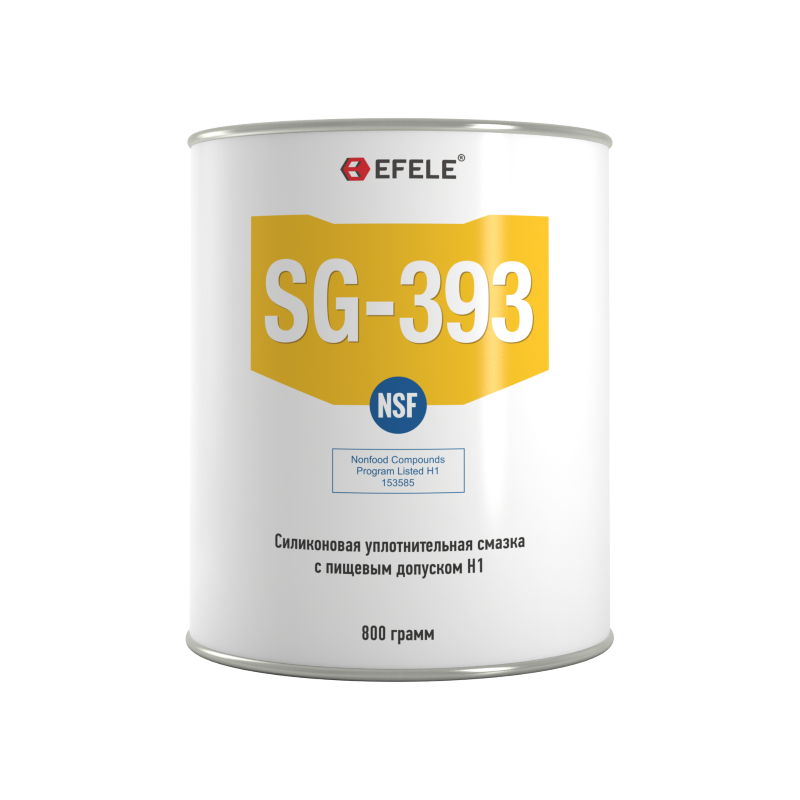Пластичная смазка силиконовая с пищевым допуском h1 Efele sg-393 (efl0091297)