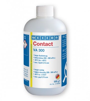 Weicon Contact VA 300 - Клей цианоакрилатный этилат va 300, Бесцветный мутный, 500г.