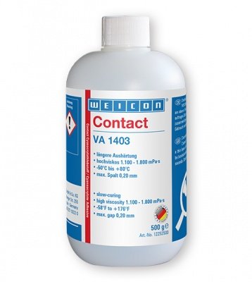 Weicon Contact VA 1403 - Клей цианоакрилатный алкокси va 1403, Бесцветный мутный, 500г.