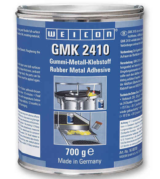 Weicon GMK 2410 - Клей конструкционный для склеивания резины с металлом gmk 2410, Коричневатый, 700г.