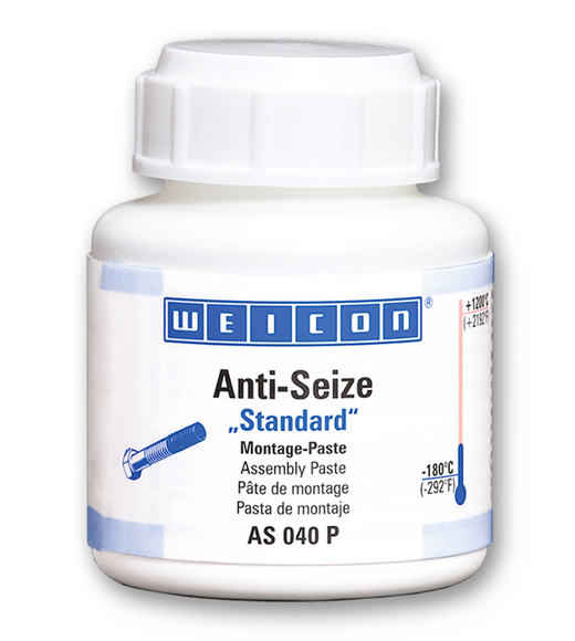 Weicon Anti-Seize Паста - Защита от коррозии as 040 p anti-seize, с кистью, Антрацит, 120г.