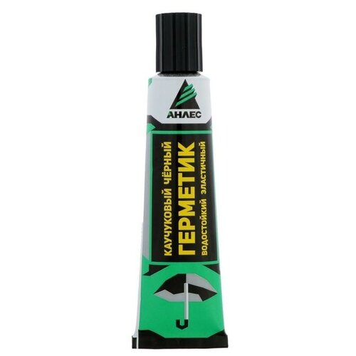 Герметик каучуковый "анлес", 40 мл, черный