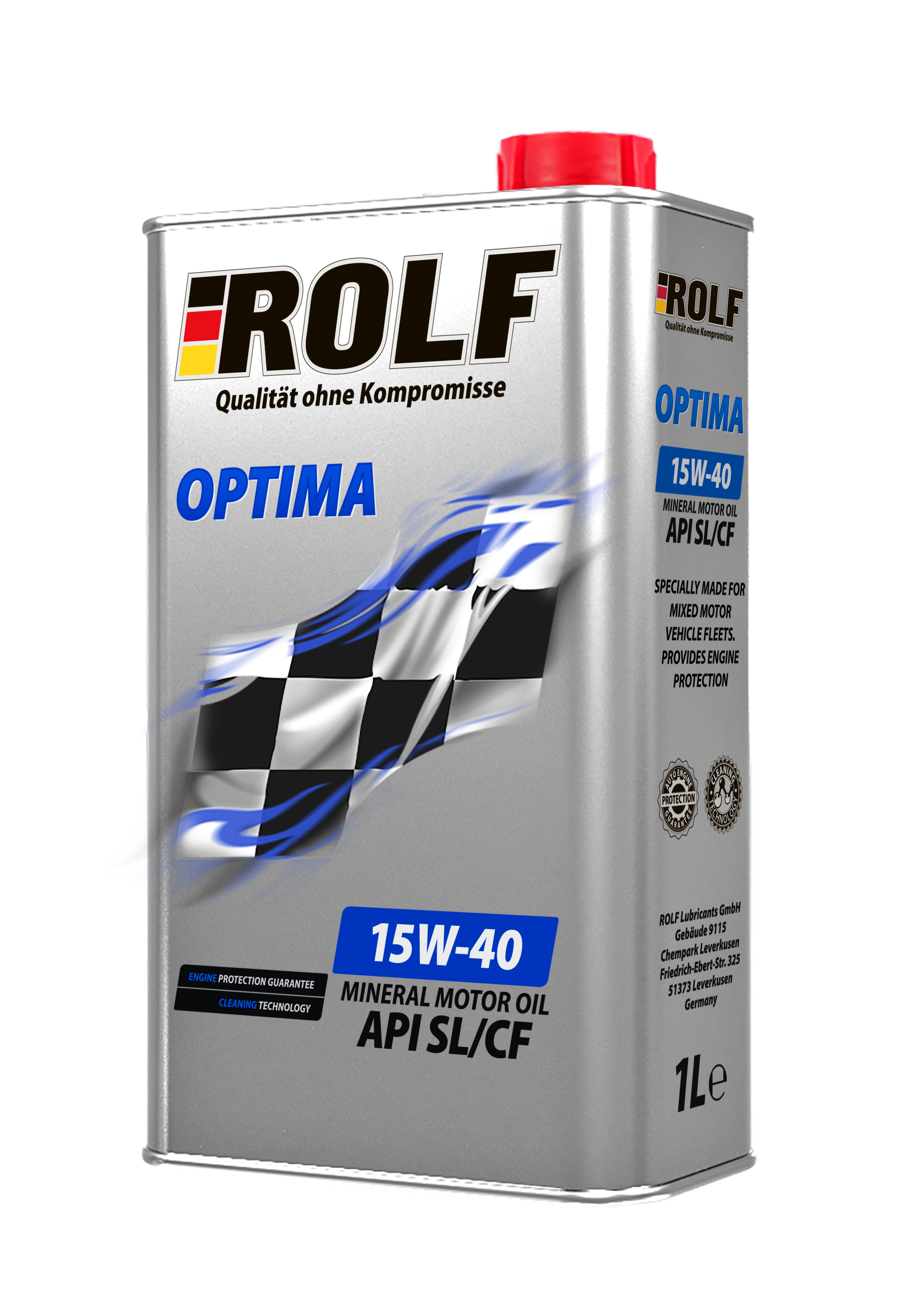 Моторное масло ROLF минеральное OPTIMA SAE 15W40 API SL/CF 1л