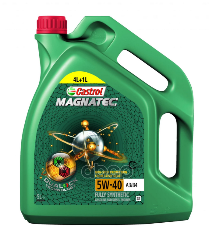 Castrol Масло Magnatec 5W-40 A3/B4 5Л Sn Mb 226.5/229.3/229.5 Renault Rn 0700/0710 Vw 502.