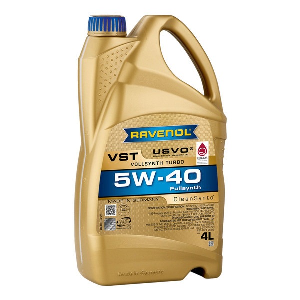 Моторное масло Ravenol синтетическое 5w40 Vst 4л