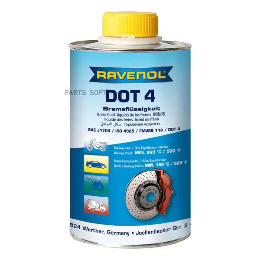 Тормозная жидкость RAVENOL 1350601250 DOT-4