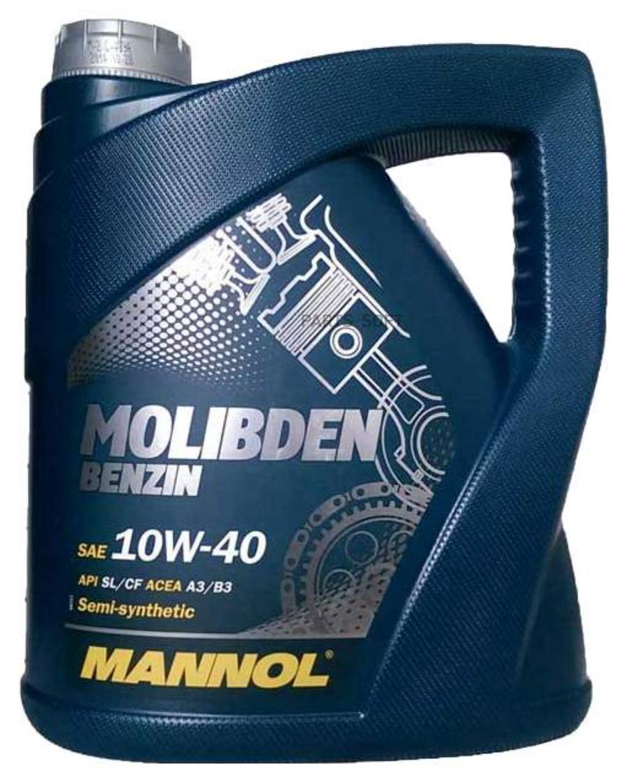 Моторное масло Mannol Molibden Benzin 10W40 4л