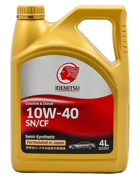 Моторное масло Idemitsu синтетическое S-S 10W40 4л