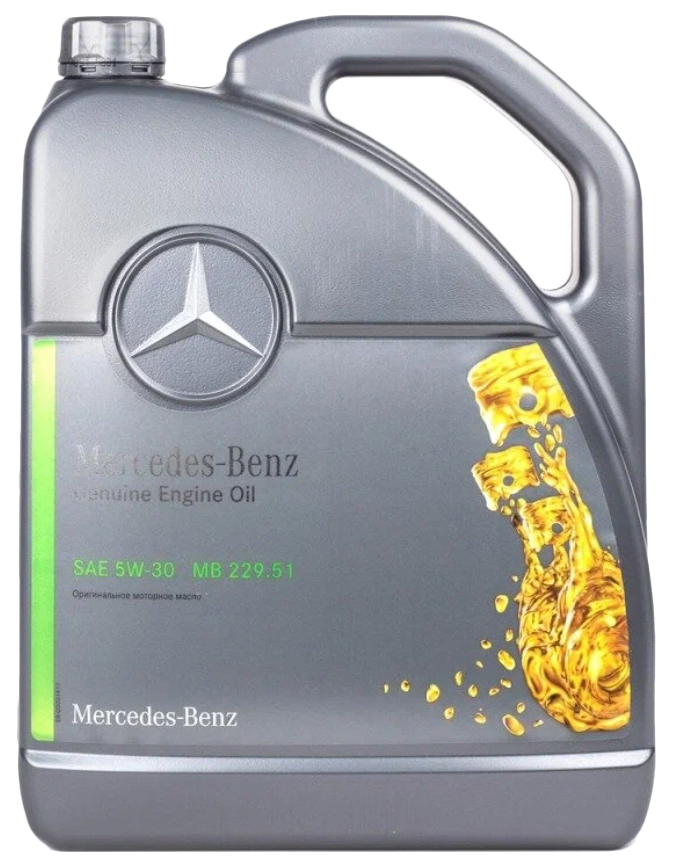 Моторное масло Mercedes-Benz cинтетическое PkW Motorenol Eu Mb 229.51 5W30 5л