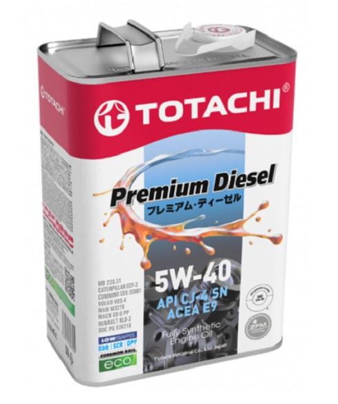 Моторное масло Totachi Premium Diesel Fully Synthetic Cj-4/Sm 5W40 4л