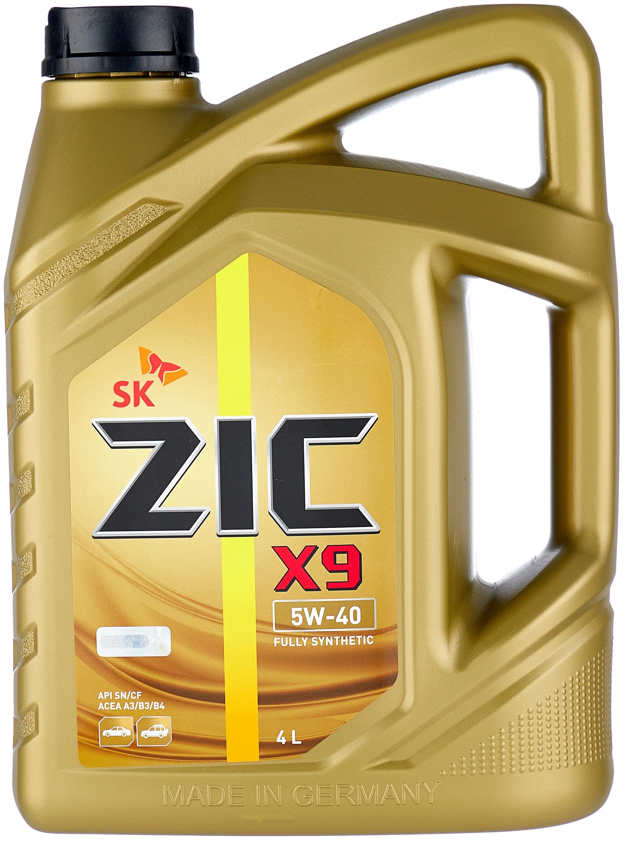 Моторное масло "Zic" X9 5w40 A3/B3, A3/B4 Sp (4 Л) Синт. Zic 162613sp