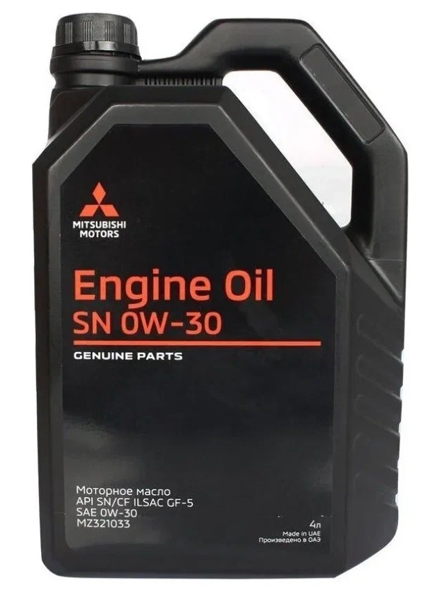 Моторное масло Mitsubishi синтетическое Engine Oil 0w30 4л