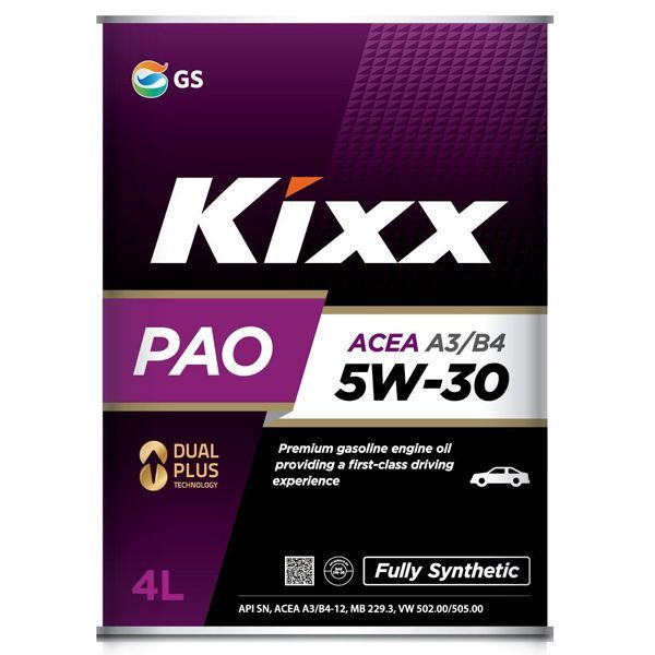 Моторное масло Kixx pao 5W30 api sn/cf 4л