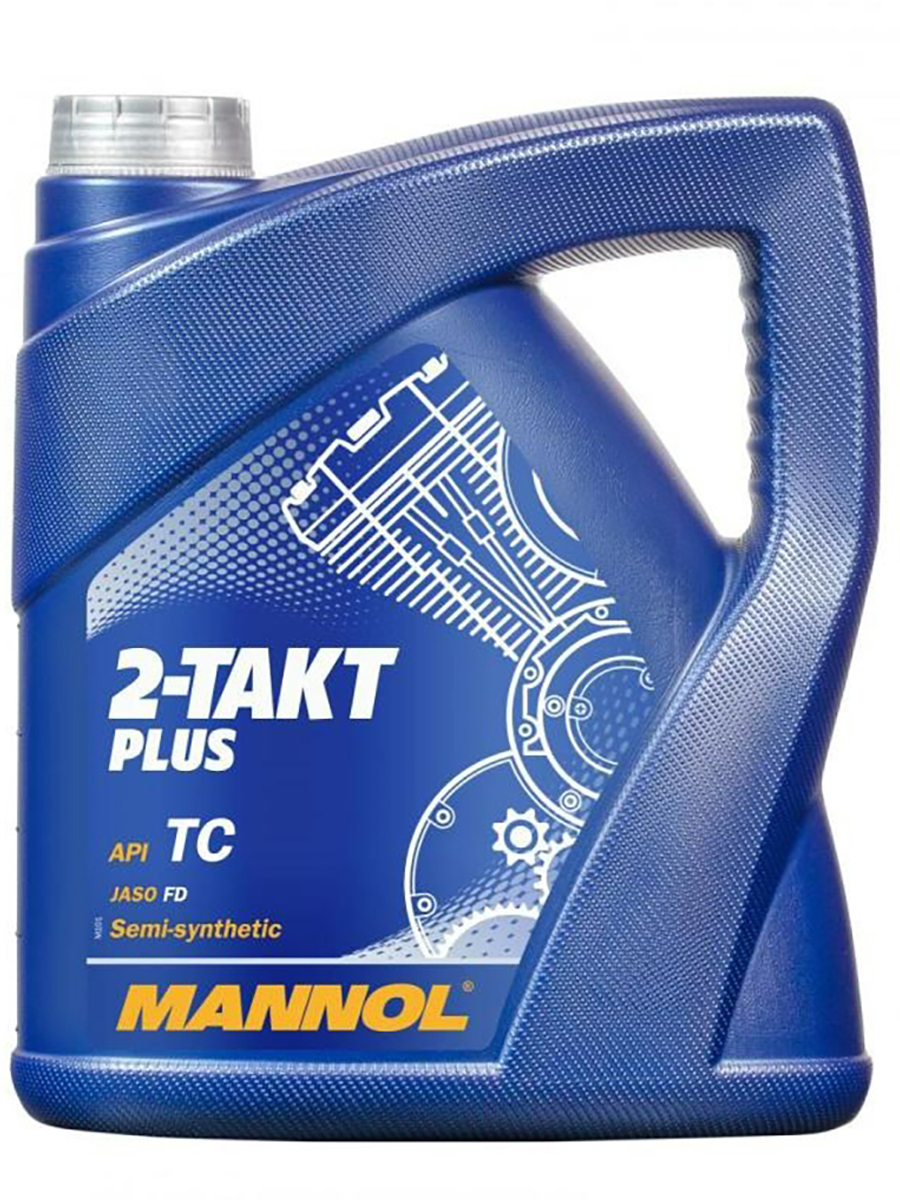 Полусинтетическое моторное масло MANNOL Mannol 2-Takt Plus 4 л