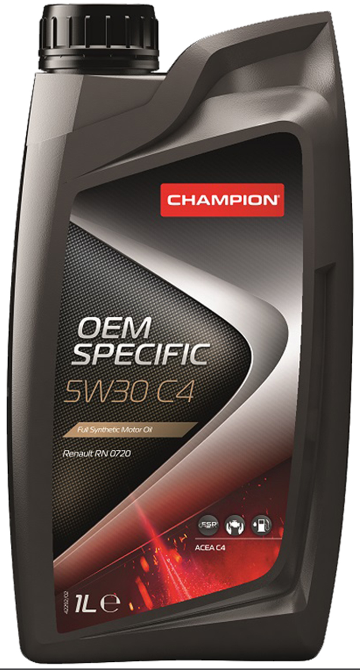 Моторное масло Champion синтетическое OEM SPECIFIC C4/C3 5W30 1л