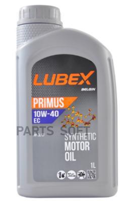 Моторное масло LUBEX синтетическое PRIMUS EC API SL/CF 10W40 1л