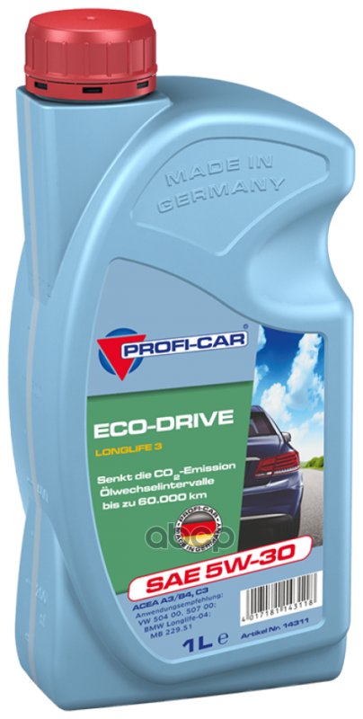 Prof 5w30 (1 L) Eco-Drive Longlife Iii_Моторное масло!Acea: A3/B4, C3, Vw 504 00/507 00, B