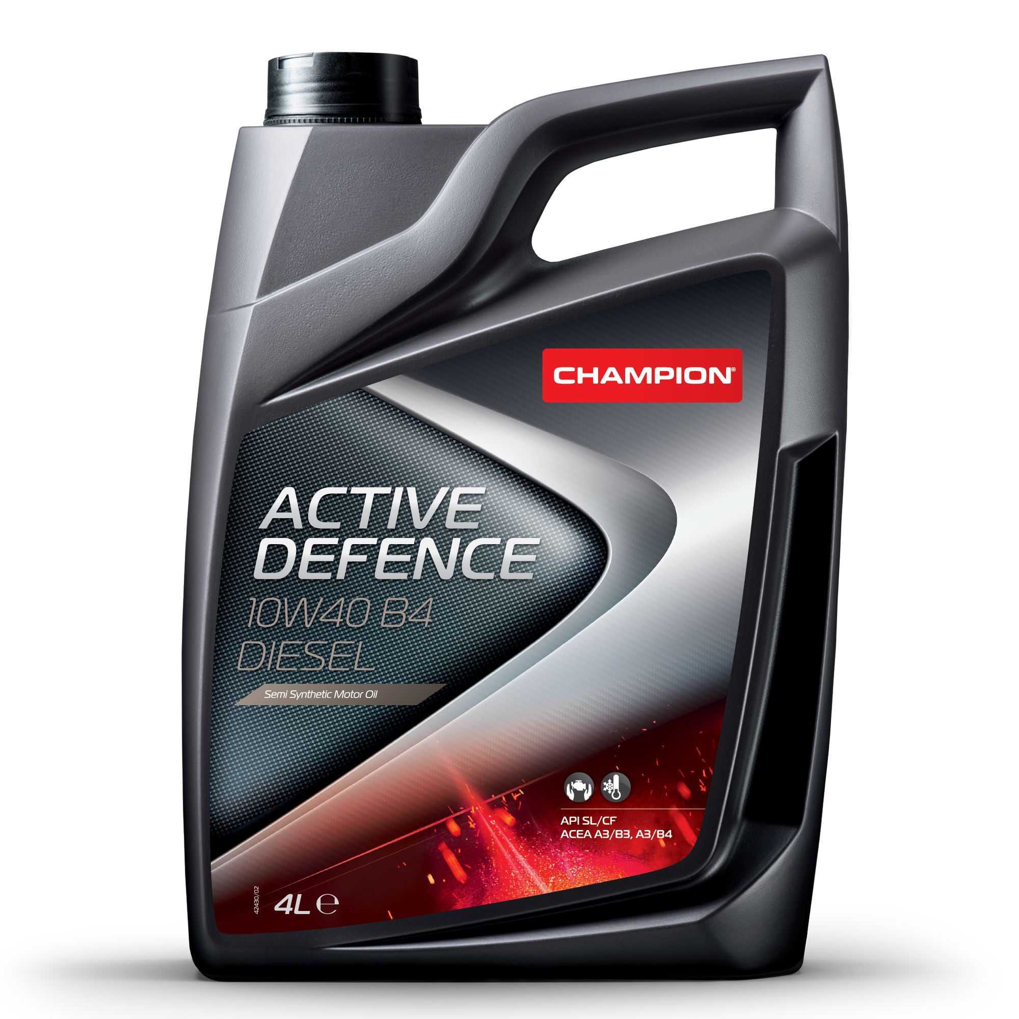 Моторное масло Champion Active Defence Diesel 10W40 A3/B3, A3/B4 Sl/Cf (4 Л) П/Синт.