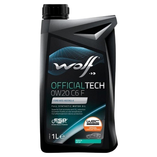 Моторное масло Officialtech 0w20 C6 F 1l Acea C6 Api Sp Ford Wss-M2c952-A Jaguar-Land Rove