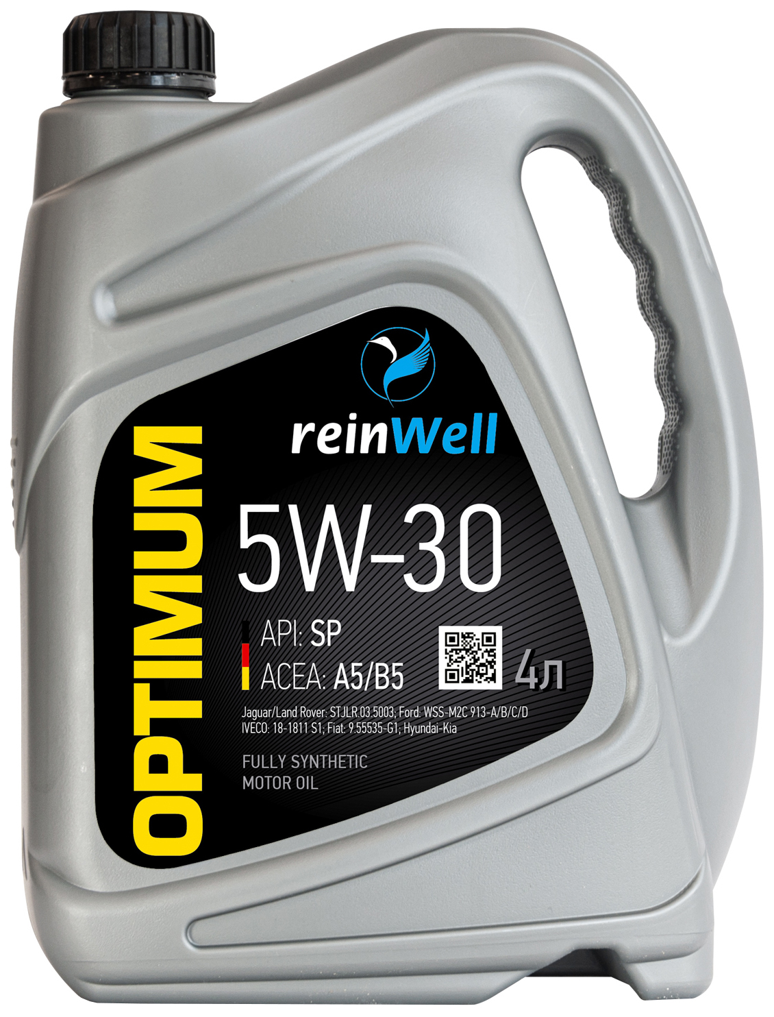Моторное масло ReinWell 5W30 Api Sp Acea A5/B5 4л