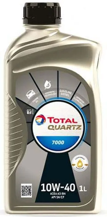 Моторное масло TOTAL полусинтетическое 10W40 Quartz 7000 Sj/Cf,Acea A3/B4,Psa B71 1л