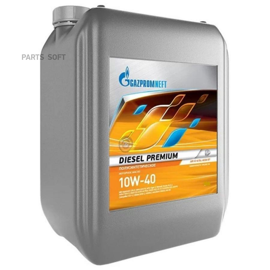 Моторное масло Gazpromneft полусинтетическое Diesel Premium 10w40 10л