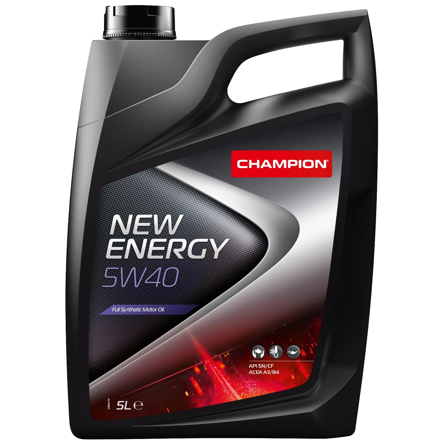 Масло Моторное 5w40 Синт. New Energy Sn/Cf, A3/B4-12 (5л) (Champion) Champion арт. 8211850
