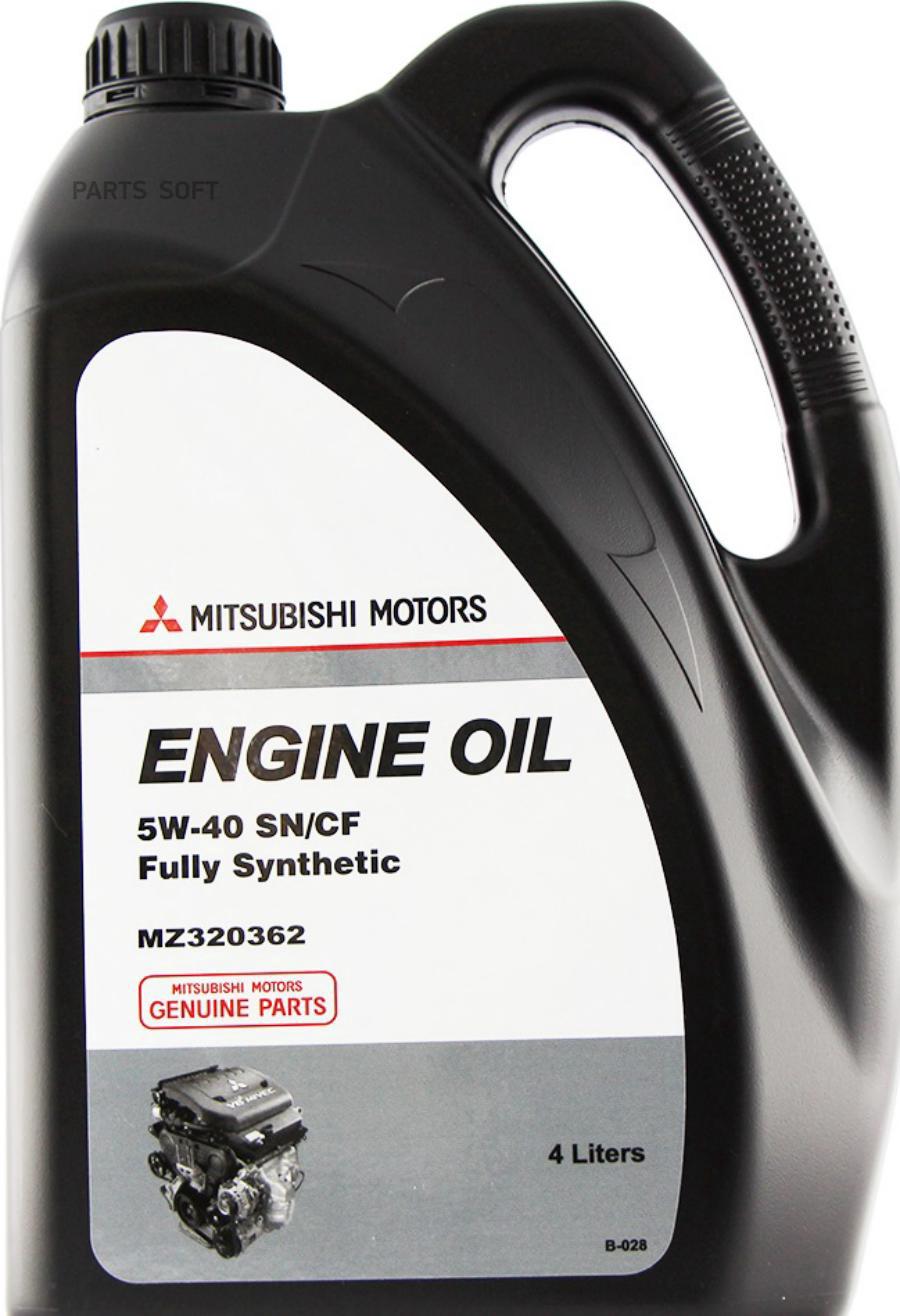 Моторное масло Mitsubishi полусинтетическое Engine Oil Sn/Cf 5w40 4л