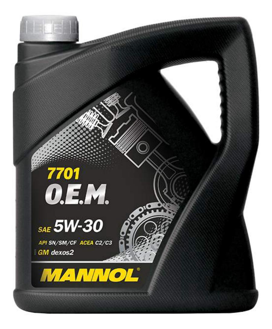 Моторное масло Mannol синтетическое o.e.m. for chevrolet opel 5w30 4л