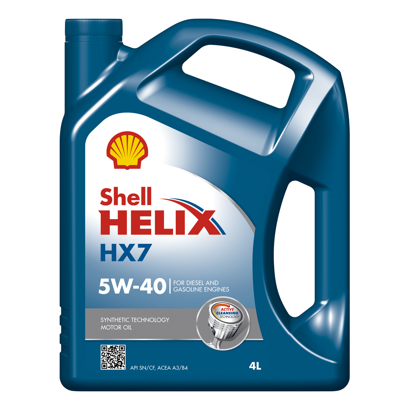 Моторное масло Shell полусинтетическое helix hx7 5w40 4л Shell - 1