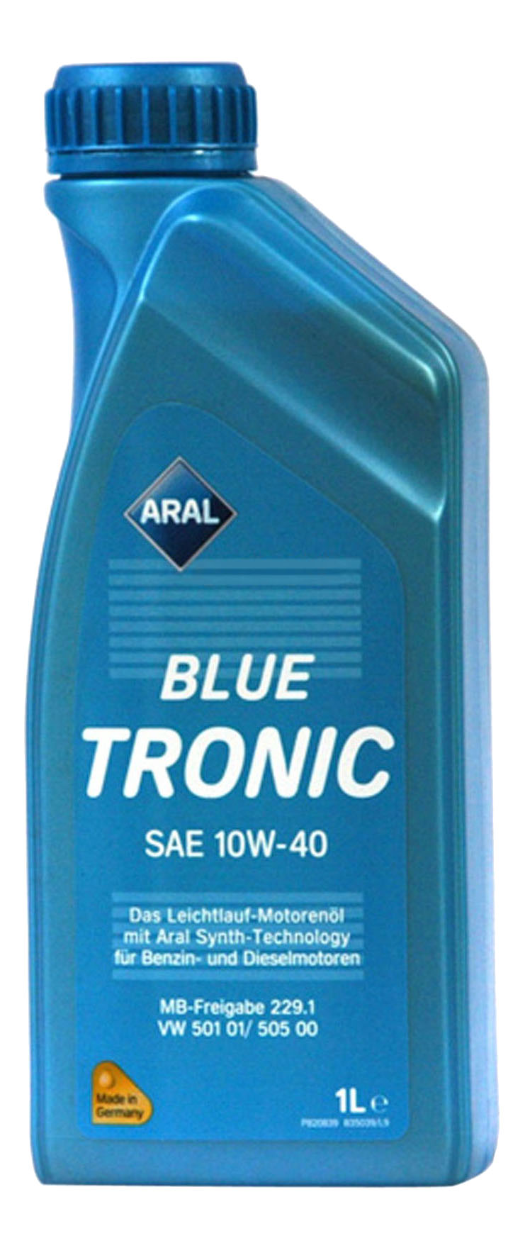 Моторное масло ARAL Blue Tronic 10W40 1л ARAL - 1