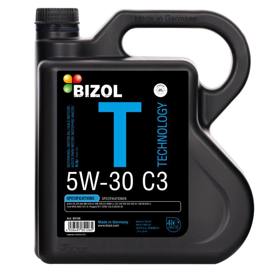Моторное масло BIZOL Technology 5w-30 Sn C3 синтетическое 5W30 4л