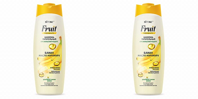 Питательный шампунь Витэкс Fruit Therapy Банан и масло Мурумуру 515 мл, 2 шт.