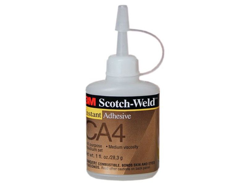 Клей цианоакрилатный 3М Scotch-Weld CA4, однокомпонентный, прозрачный, 28гр.