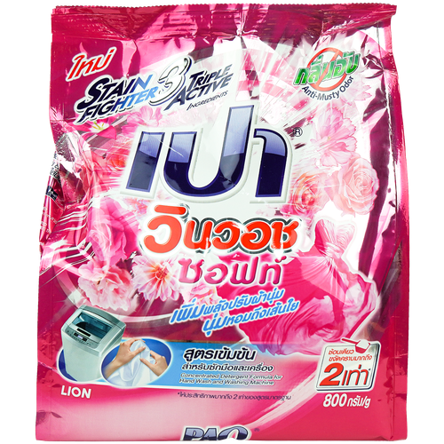LION Thailand Pao Win Wash Soft Порошок стиральный для всех типов стиральных машин 800 г