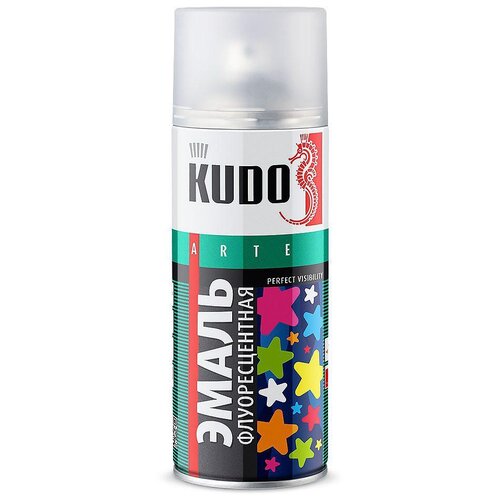 Эмаль KUDO флуоресцентная, розовый, 520 мл